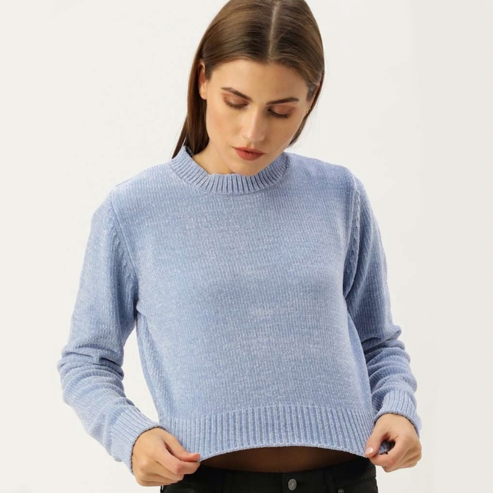 H&M Light Blue Women's Crew Neck Sweater